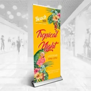 Aluminum Retractable Banner Stands (for use with 10 mil Indoor Banners)