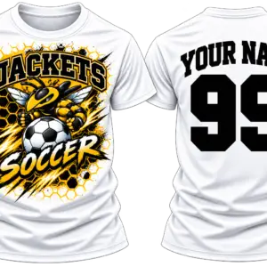 Upperman T-Shirts-Soccer - White