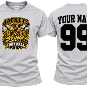 Upperman T-Shirts-Football - Ash